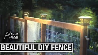 Easy Beautiful DIY Fence [upl. by Inavoig]