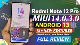 Redmi Note 12 Pro New MIUI 14030 Android 13 Update All Features  Redmi Note 12 Pro 5g New Update [upl. by Ffirahs]