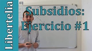 Ejercicio equilibrio de mercado con un subsidio total fijo  Microeconomía  Liberteliaorg [upl. by Anehsat987]