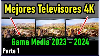 MEJORES TELEVISORES 4K DE GAMA MEDIA 2023  2024  PARTE 1 [upl. by Adnohsad]