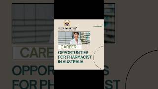 Career Opportunities for Pharmacists in Australia  Become Pharmacists in Australia [upl. by Sida]