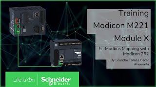 Training  M221  M105 Modbus Mapping with Modicon M262 [upl. by Webber]