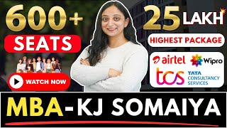 ✅KJ Somaiya College MBA Admissions 2024 Fees Placements Top Companies mba mbaadmissions viral [upl. by Olimac931]