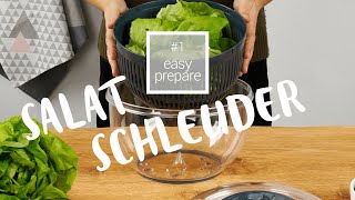 Salatschleuder mit StoppTaste easyprepare  Fackelmann [upl. by Ryhpez]