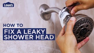 How to Fix a Leaky Shower Head  DIY Basics [upl. by Nnylanna]