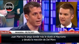 Juan Marino le pegó al Macrismo donde más le duele y Del Moro saltó como leche hervida [upl. by Ennahgem43]