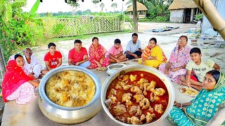 মটন বিরিয়ানি চিকেন কষা চাটনিদই মিষ্টি পরিবারের সবাইমিলে জমিয়ে রান্না আর খাওয়াmutton biriyani [upl. by Llerdna]