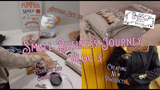 Small Business Vlog 3 Apparel Business Creating a planner Making Orders New Product Ideas Etsy [upl. by Reinar]