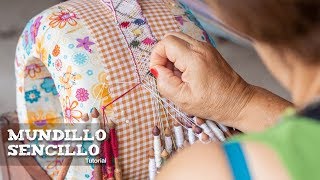 ✔ MUNDILLO SENCILLO de la Pollera Montuna Santeña  Tutorial [upl. by Edholm417]