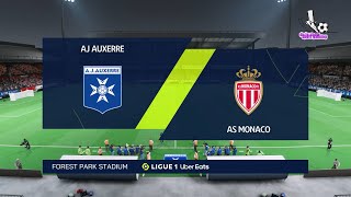 ⚽ Aj Auxerre vs AS Monaco ⚽  🏆 French League 1 09142024 🎮 FIFA [upl. by Ivana]