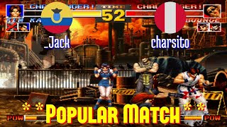 FT10 kof95 Jack EC vs charsito PE King of Fighters 95 Fightcade Sep 9 [upl. by Arrais]