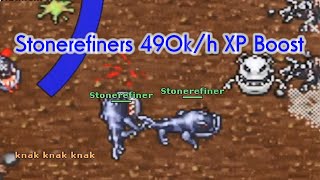 Tibia  Stonerefiner  490kh XP Boost  Venore [upl. by Anirrehs]