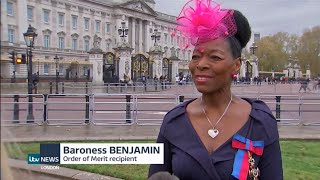 Floella Benjamin  Order of Merit recipient BLM UK [upl. by Arodnahs]