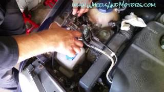 How to replace diesel fuel filter VW Golf Mk4 Jetta Bora [upl. by Seely]