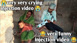 injection video baby crying cartoon  injection videos funny crying  college girl crying injection [upl. by Ahtiek]