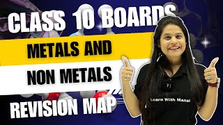 Metals amp Non Metals  Revision Map  Class 10 Boards 2024 [upl. by Sander]