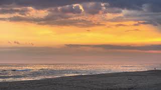 Someone Fishing as the Sun Sets over Lake Tyers Beach in Victoria [upl. by Dlonyar310]