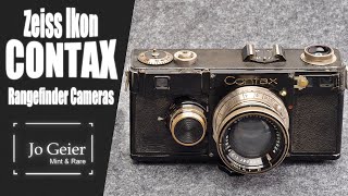 Zeiss Ikon Contax Rangefinder Cameras  A Quick Overview  Jo Geier  Mint amp Rare [upl. by Marco584]