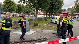 dodelijk schietincident massale inzet hulpdiensten in Dronten voor een dodelijke schietpartij [upl. by Nallid]