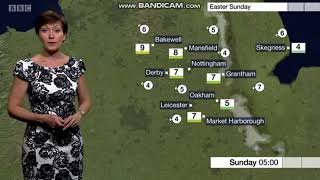 Sara Blizzard East Midlands Today weather April 20th 2019 [upl. by Olegna]