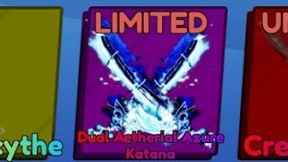 Dual Aethereal Katana ShowCase Beautiful [upl. by Naltiak]