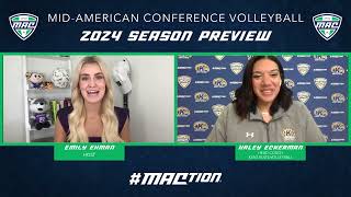 2024 MAC Volleyball Preview Kent States Haley Eckerman [upl. by Alayne]