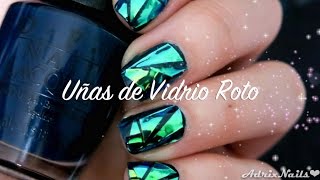 Uñas de Vidrio Roto glass nails [upl. by Bullis197]