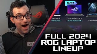 The ENTIRE 2024 ROG laptop lineup [upl. by Kcirrej]