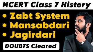 Zabt System  Mansabdari  Jagirdari  All Doubts Cleared  Class 7 History  UPSC Preparation 🚀 [upl. by Jacobsen851]