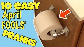 10 Easy April Fools Day Pranks Anyone Can Do  HOW TO PRANK Evil Booby Traps  Nextraker [upl. by Ggerk380]