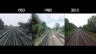 London to Brighton Train Journey 1953  2013 [upl. by Lowe]