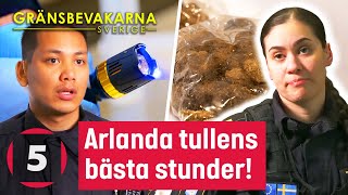 Det bästa av Arlandatullen  Gränsbevakarna Sverige  Kanal 5 [upl. by Petulia]