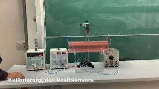 Stromwaage Messung der Lorentzkraft auf einen stromdurchflossenen Leiter [upl. by Cogen964]