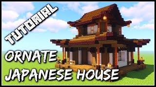 How To Build An Ornate Japanese House  Minecraft Tutorial [upl. by Anazraf]