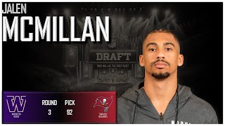 2024 NFL DRAFT Jalen McMillan  Tampa Bay Buccaneers [upl. by Ykcin]