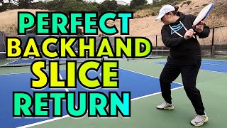 Hit A Perfect Backhand Slice Return In 7 Steps Technique Explained [upl. by Cort831]