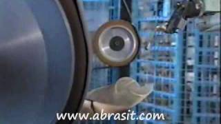 Brass Door Handles Levers  Belt Polishing Robot [upl. by Mcmillan]