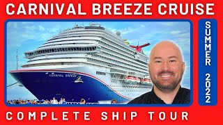 Carnival Breeze Complete Ship Tour 2022 [upl. by Edurtreg]