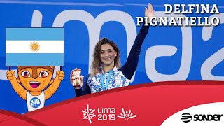 Lima 2019  Delfina Pignatiello logró su primera medalla dorada panamericana [upl. by Hawken]