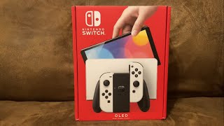 Nintendo Switch OLED Unboxing [upl. by Yenot]