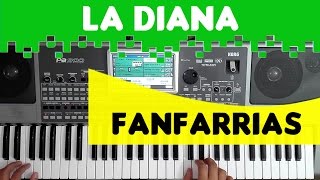 FANFARRIAS  LA DIANA  Ritmos KORG PA 3006009003X4X RITMOS 2017 [upl. by Tertia]