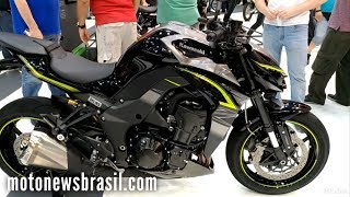 NOVIDADE Kawasaki Z1000 R Edition 2018  Salão Duas Rodas 2017 [upl. by Pardew]