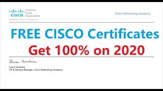 How to Get Free CISCO Certificate  free cisco courses amp certification 2020 [upl. by Ereynihc]