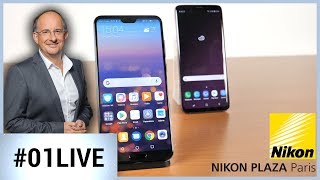 Les nouveaux smartphones Huawei  mieux que les Galaxy   01LIVE HEBDO 179 [upl. by Fital963]