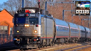 Amtrak AEM7 Electric Locomotive Farewell [upl. by Humpage]