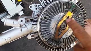 Mercedes Benz Sprinter  Waterpump replacement [upl. by Refiffej]