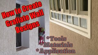 How to Create Grafiato Wall Decor Building in Ghana [upl. by Glennie523]