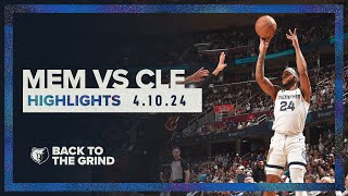 Memphis Grizzlies Highlights vs Cleveland Cavaliers [upl. by Schulze]