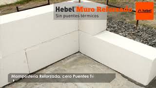 Instalación Block Hebel para Mampostería Reforzada CERO PUENTES TÉRMICOS [upl. by Lyudmila]