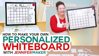 Make Your Own Whiteboard Calendar with Magnets [upl. by Nnayllas858]